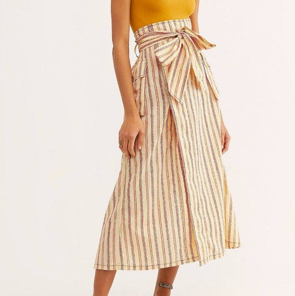 Free People Natalia Midi Skirt NWOT - Picture 2 of 5
